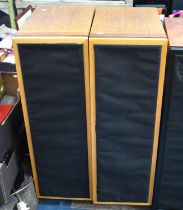 A Pair of Vintage Hi-fi Speakers, 27cm wide 45cm Deep and 87cm high