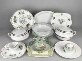 A Collection of Ceramics to Comprise Astbury Pattern Dinnerwares, Boots Hanover Green Dinnerwares,