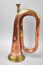 A Vintage Copper and Brass Bugle by Dallas of London