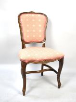 A Mid 20th Century Mahogany Side Chair with Cabriole Front Legs