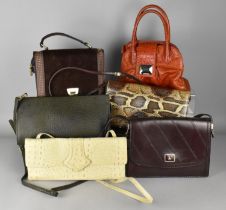 A Collection of Various Ladies Leather and Other Handbags to Include Examples by Jasper J Conran,