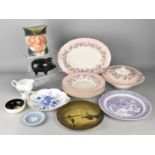 A Collection of Ceramics to Comprise Royal Doulton Character Jug, Wedgwood Jasperware, Coalport