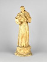 A Plaster Figure of Saint Francis, Condition Issues to Hand and Fingers, 47cms High