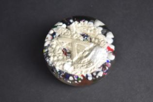 A Hand Blown Paperweight, Queen's Own Cameron Highlanders Motif