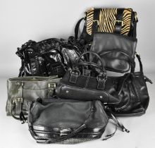 A Collection of Various Ladies Leather and Other Handbags to Include Examples by Jasper J Conran,