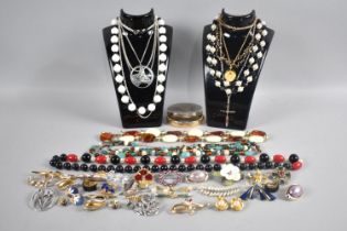 A Collection of Various Costume Jewellery to include Soleil and Napier Clip on Earrings, Beaded