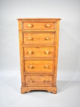 A Willis Gambier Ltd Tall Bedroom Chest of Five Drawers, 61cm wide and 120cm high