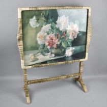 A 1950's Folding Table Screen, 57cms Wide