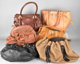 A Collection of Various Ladies Leather Handbags to Comprise Examples by Oriano, Mischa Barton, U.