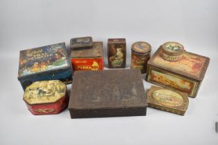 A Collection of Various Mid 20th Century Decorated Tins