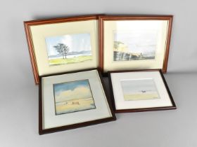 Four Various Framed Watercolours, Seascapes