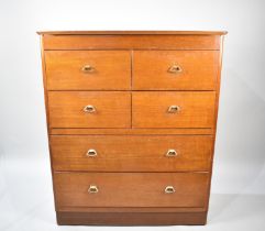 A Lebus Mid 20th Century Bedroom Chest of Four Short and Two Long Drawers, 95cm wide