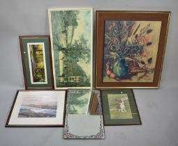 A Collection of Various Pictures, Prints and a Mirror
