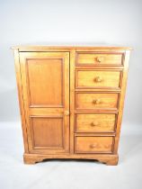 A Willis Gambier Ltd Gentleman's Bedroom Chest with Hanging Compartment and Five Short Drawers,