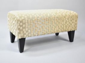 A Modern Rectangular Upholstered Footstool, 69cms by 36cms