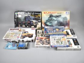 A Collection of Twelve Military Model Kits and Vehicles