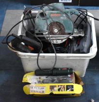 A Collection of Various Electric Tools, All Untested, to Include Circular Saw, Sander, Screwdriver