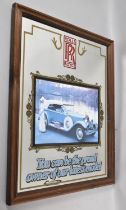 A Reproduction Rolls Royce Advertising Mirror, "You can be the proud owner of our latest model",