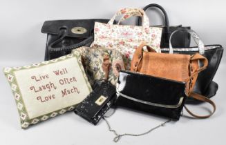 A Collection of Various Ladies Handbags, Scatter Cushion Etc