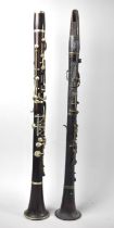 A Good Quality Crocus Wood Clarinet by Jullien and Co, 214 Regent Street, Together with a Later