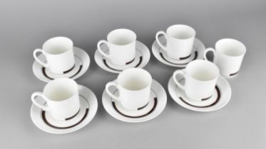 A Wedgwood Susie Cooper Design Prelude Coffee Set to Comprise Seven Cups and Six Saucers