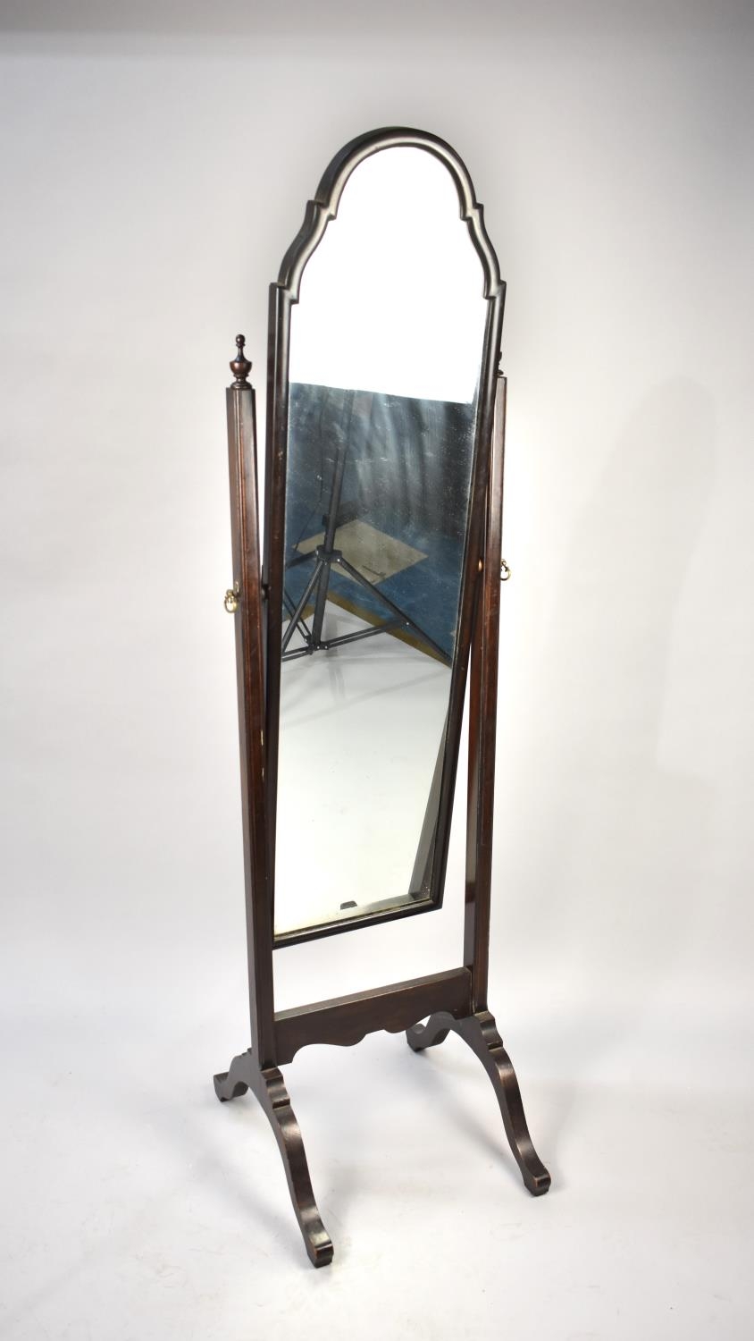 An Edwardian Cheval Mirror