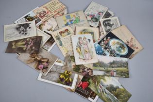 A Collection of 50 Early 20th Century Birthday and Greetings Cards
