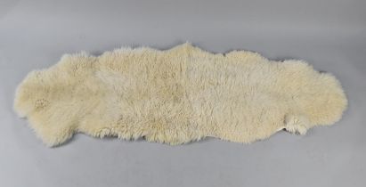 A Sheepskin Rug, Approx 180x66cms Approx