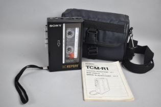 A Vintage Sony PCM-R1IC Repeat Cassette-Corder, with Operating Instruction Booklet