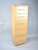 A Modern Six Drawer Unit, 45cms Wide by 41cms Deep and 140cms High