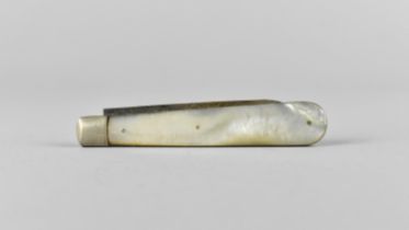 A Silver Bladed and Mother of Pearl Handled Pocket Knife by William Needham, Sheffield Hallmark (