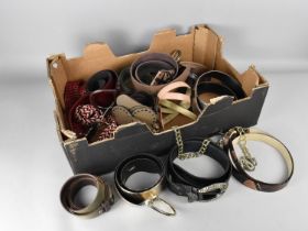 A Collection of Various Ladies Leather and Other Belts to Include Examples by Hobbs, Timberland,