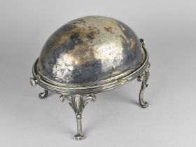 A Late 19th Century Silver Plated Breakfast or Kidney Dish with Hinged Domed Lid inscribed and Dated