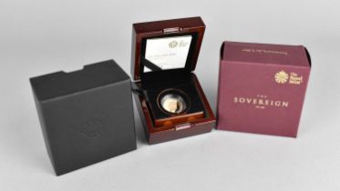 A Cased Elizabeth II Gold Proof Coin, The Sovereign 2020, The Royal Mint
