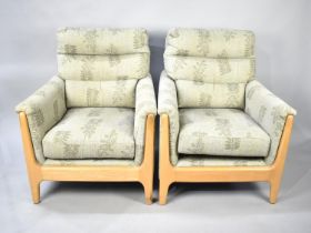 A Pair of Modern Upholstered Armchairs