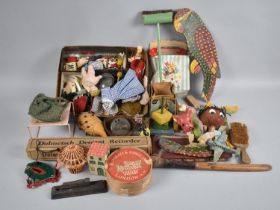 A Collection of Various Vintage Toys, Recorder Etc