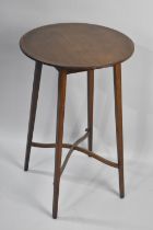 An Edwardian Circular Mahogany Occasional Table, Stretcher Joints requiring Attention, 45cms