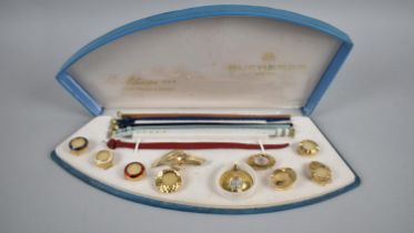A 1970s Cased Bucherer Miluscope 123-9 Watch and Accessory Set with Six Straps, Bezels and Pendants