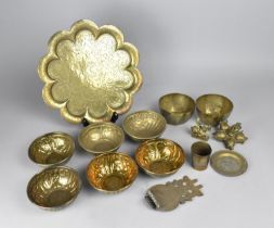 A Collection of Various Indian and Islamic Brass to Comprise Indian Hindu Figure and Altar Item,