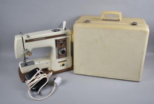 A Vintage Frister and Rossmann Electric Sewing Machine with Power Cable and Foot Control, Untested