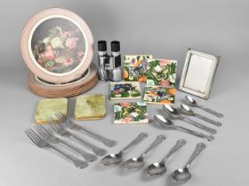 A Collection of Various Sundries to include Ceramic Tiles, Table Mats and Coasters, Pocket