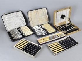 A Collection of Various Cased Vintage Cutlery