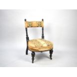 A Late Victorian/Edwardian Aesthetic Period Ladies Nursing Chair for Upholstery