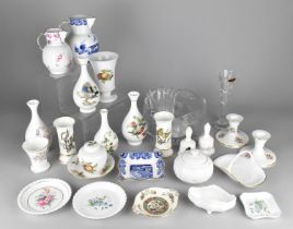 A Collection of Various Ceramics to Comprise Coalport Vases, Dishes, Spode etc Together with