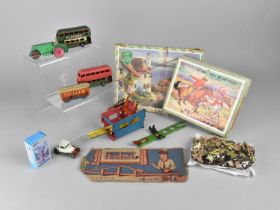 A Collection of Various Vintage Toys, Jigsaws Etc
