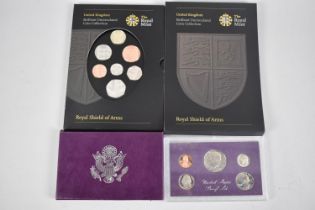 A Set of 1985 United States Proof Coins and a UK Brilliant Uncirculated Coin Collection by The Royal