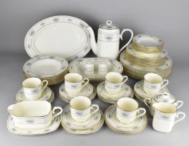 A RC Bone China Service by Noritake to Comprise Dinner Plates, Cups and Saucers, Coffee Pot etc 50