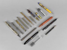 A Collection of Various Vintage Propelling Pencils and Dip Pens, Leads Etc