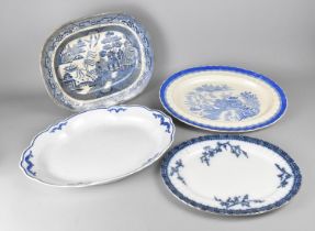 A Collection of Various 20th Century Blue and White Meat Plates