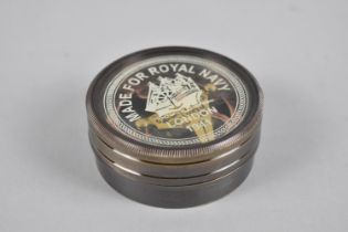 A Reproduction Brass Cased Combination Compass and Sundial as Made by Elliot Brothers for The